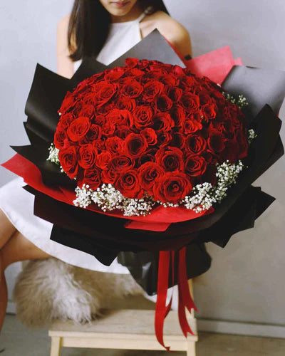 100 Red Rose Bouquet