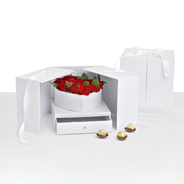 Surprise Heart Flower Box